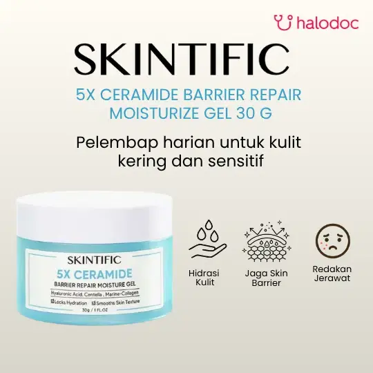 SKINTIFIC - 5X Ceramide Barrier Moisturizer Wajah/Badan Krim